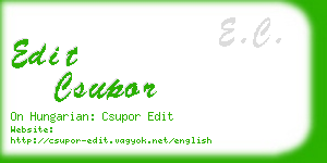 edit csupor business card